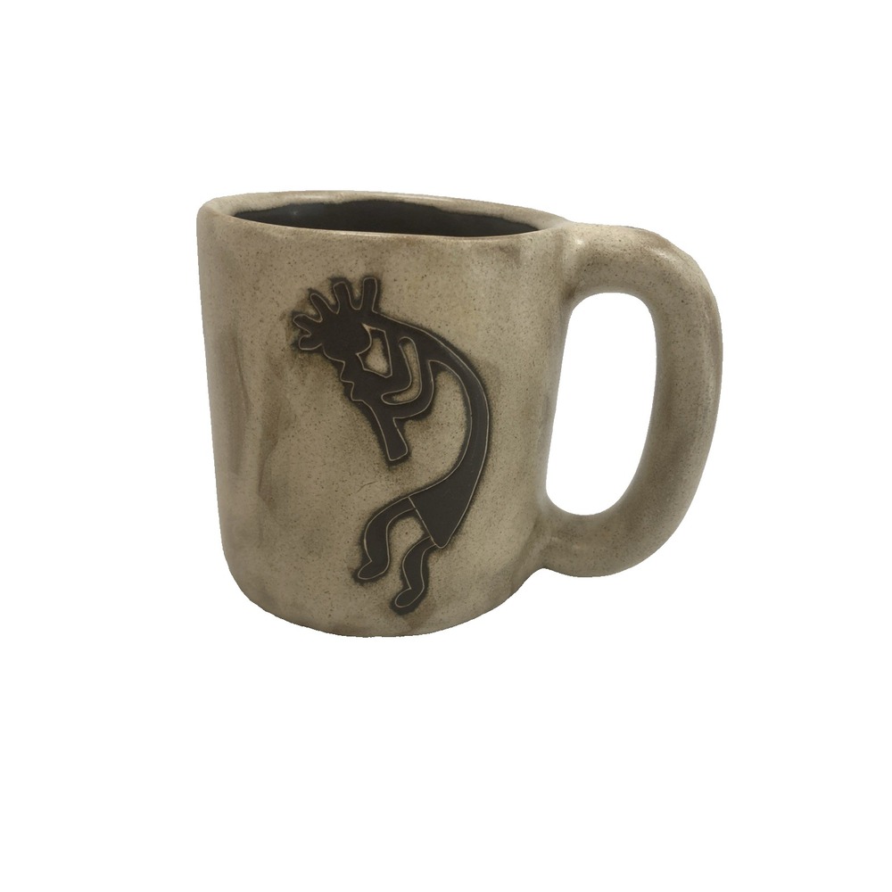 Vtg Large Coffee Mug Pottery Kokopelli‎ Mug Signed Designs By Maya